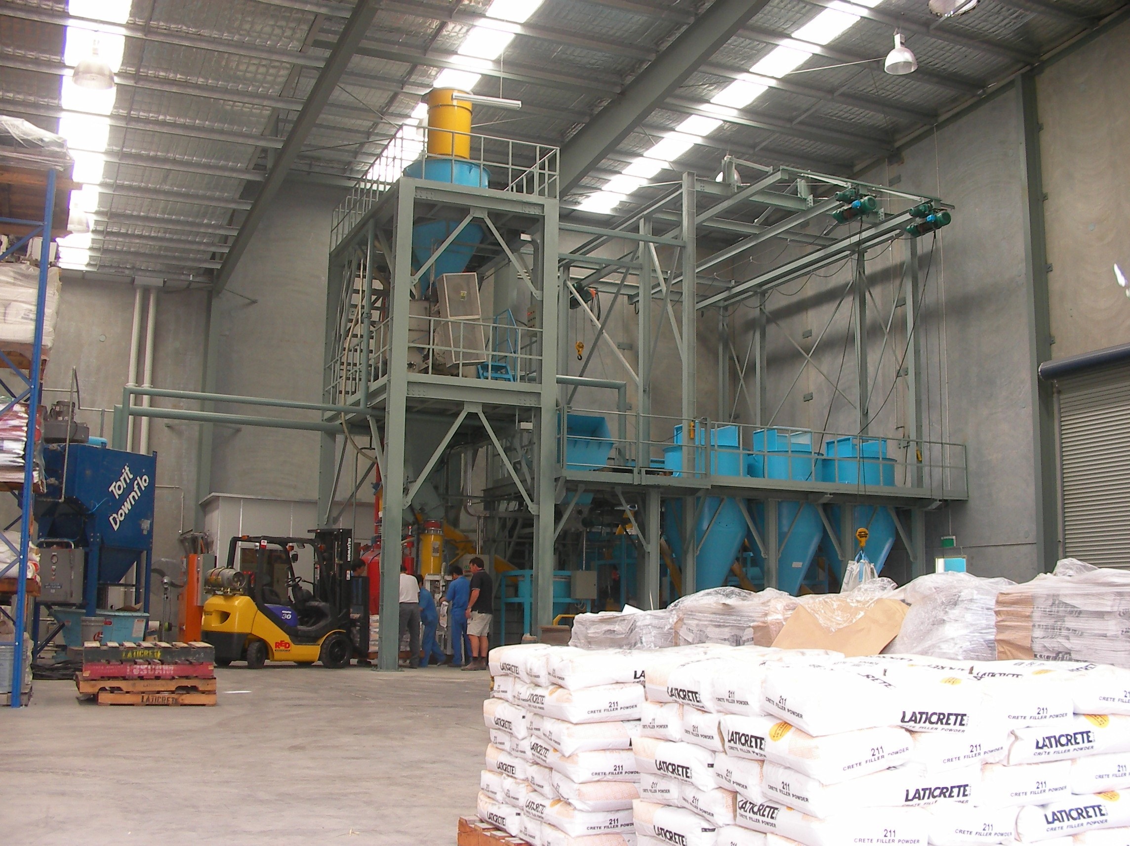 Automatic Dry Mortar Mix Plant with 60000 Ton/Year Capacity 380V 400W Construction Mixing Line