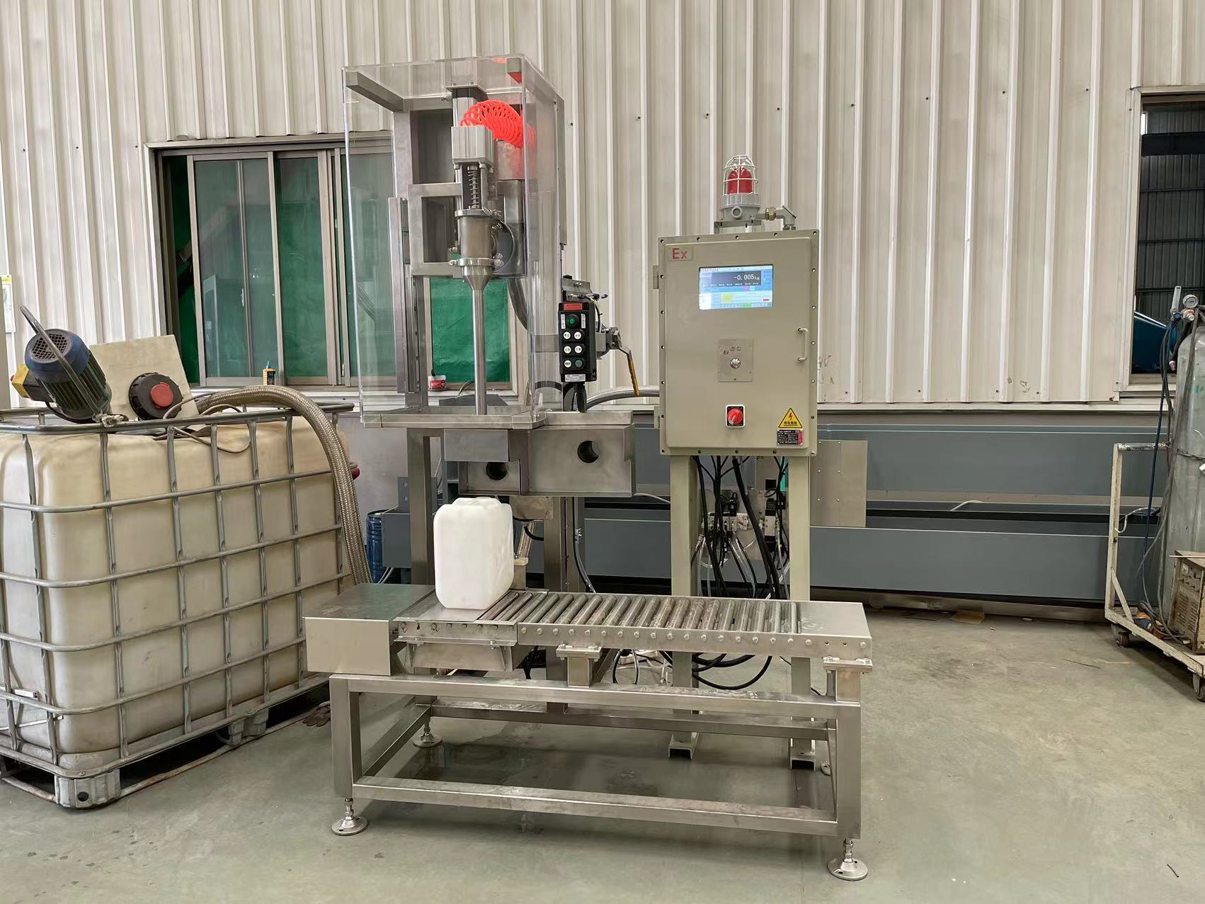 10L18L25L Double Nozzle Semi-auto Jerrycan Pail Oil Chemical Liquid Acrylic Resin H2O2 Filling Machine Filler